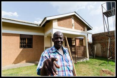 Acaye Terence (Uncle) at his home and orphanage in Kitgum.